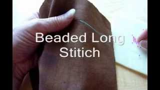 Beading Lesson Beads Laying Flat on Fabric [upl. by Kassab813]