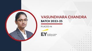 Vasundhara Chandra placed in EY  Globsyn Business School [upl. by Ennad]