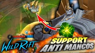 GALIO SUPER SUPPORT ANTI MANCOS  Wild Rift 🤠 [upl. by Pratt]