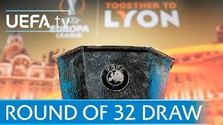 UEFA Europa League round of 32 draw  watch the full rerun [upl. by Itoyj]