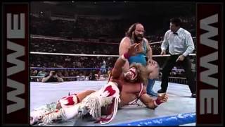 Ultimate Warrior vs Dino Bravo  Intercontinental Championship Match Main Event February 23 1990 [upl. by Yokum]