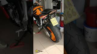 Honda CBR1000RR straight pipe no exhaust pure sound [upl. by Kleiman]