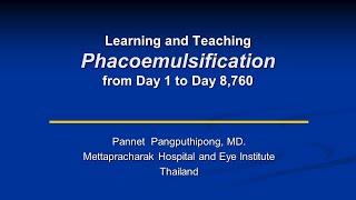 Learning and Teaching Phacoemulsification with sound [upl. by Matrona]