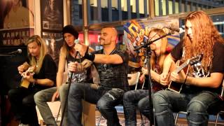 Sabaton live Acoustic at Bengans Stockholm  Entire Event [upl. by Nallac]