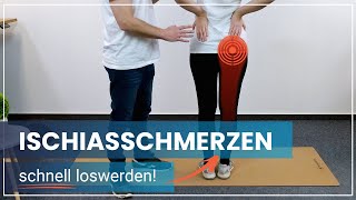 Ischias Übungen ➡️ 4 Übungen gegen Ischiasschmerzen ✅ Soforthilfe [upl. by Shalna]