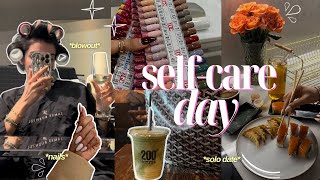 ULTIMATE SELF CARE DAY haircare nails pilates solo date relaxing amp journalling [upl. by Lertnahs]