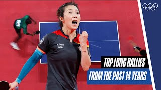 10 minutes of insane rallies in womens table tennis 🏓 [upl. by Monah280]