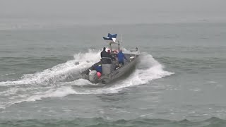 JOLIE SORTIE DUN BATEAU AVEC UN NEZ DE REQUIN A MAREE BASSE AVEC GROS COEF DANS LA PASSE [upl. by Namyac]