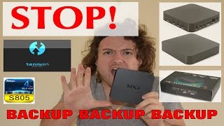 MXQ S805 TWRP Backup Recover Your Android  LibreELEC Firmware Easily and Safely [upl. by Neron]