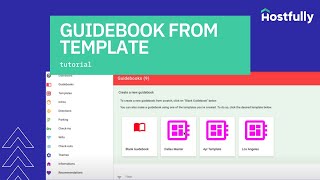 Hostfully New Guidebook from a Template  Hostfully [upl. by Esiouqrut]