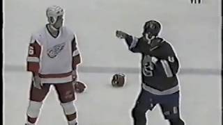 Donald Brashear vs Joey Kocur Round 3 [upl. by Oisorbma]