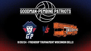 GoodmanPembine Patriots vs Clintonville Truckers  83024 HS Volleyball [upl. by Echo335]