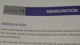 MENSURATION CHAPTER 14 class 8 DAV maths [upl. by Ellenid745]