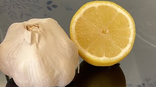 Natural Drink For antibiotic One Teaspoon A Day Cure’s All Diseases Lemon and Garlic Water [upl. by Seira]