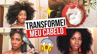 O MELHOR RELAXAMENTO CASEIRO PARA CABELO CRESPO E CACHEADO [upl. by Cristionna]