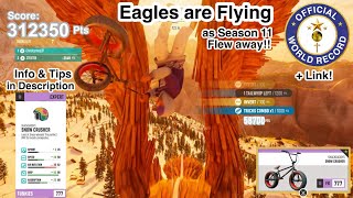 Eagles are Flying LivE • World Record • 312k points using Snow BMX via Lb in Riders Republic [upl. by Nesiaj]