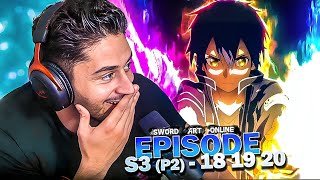 LE GOAT EST DE RETOUR  KIRITO VS GABRIEL 🔥 SWORD ART ONLINE S3 P2 EPISODE 18 19 20 REACTION FR [upl. by Pfaff]