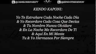 HERMANOS POR SIEMPRE CON LETRA  KENDO KAPONI [upl. by Steffen]