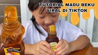 cara bikin madu beku  frozen honey yang viral di tiktok ternyata gampang banget  Janessa Hofang [upl. by Kaule897]