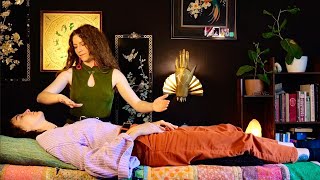 ASMR Reiki  Real Person Energy Healing Session guided meditation soft spoken relaxing music [upl. by Aniat]