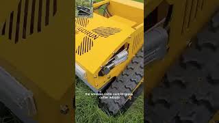 Where to buy Vigorun VTLM800 remote control crawler weed reaper onlinelawnmower [upl. by Sholes]