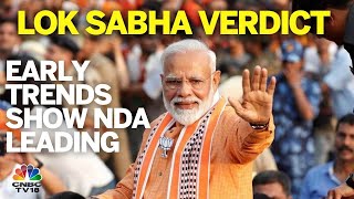 2024 Lok Sabha Results NDA Takes Initial Leads PM Modi Leads From Varanasi  N18ER  CNBC TV18 [upl. by Calhoun]