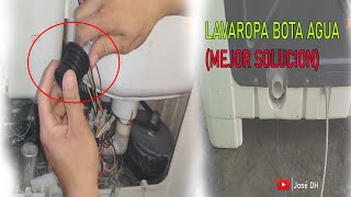 Lavadora Whirlpool electromecánica bota agua por abajo Una causa y su posible solución [upl. by Naujik]