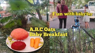 ABC Oats Baby Breakfast  Enjoying With My Baby Doll  Sitara Sabrin Duniya Vlog 😊😊😊 [upl. by Holden]