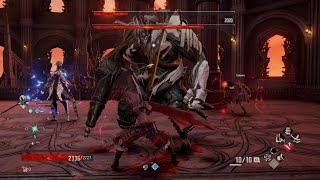 Cannoneer and Blade Bearer Duo Boss  Code Vein [upl. by Einallem]