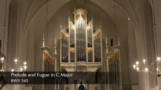 J S Bach Prelude and Fugue in C Major BWV 545  Bálint Karosi  Mariager Denmark Aubertin Organ [upl. by Aenyl759]