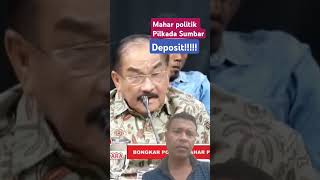 Deposit politik PILKADA SUMBAR advokatsumbarbicara [upl. by Ardeahp641]