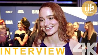 Aisling Franciosi interview at BIFAs 2022 [upl. by Rufford762]