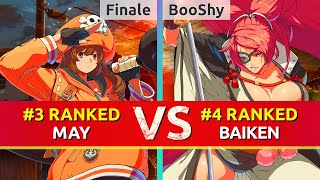 GGST ▰ Finale 3 Ranked May vs BooShy 4 Ranked Baiken High Level Gameplay [upl. by Ssecnirp]