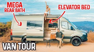 This Van Dwelling is NICER Than Most Homes  LOOK Inside an Amazing Sprinter RV Van Build [upl. by Carolina27]