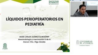 Líquidos perioperatorios en pediatría  Juan Carlos Gómez Echeverry [upl. by Assetal]