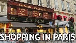 SHOPPING AT GOYARD IN PARIS Vlogmas [upl. by Enilehcim]