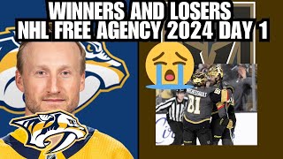 WINNERS and LOSERS of NHL Free Agency 2024 DAY 1 [upl. by Airom502]