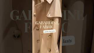 Introduction to Fabric Gabardine fabric fashiondesign sewingtips [upl. by Aneehsat]