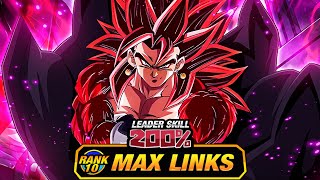 HE IS BROKEN LEVEL 10 LINKS 100 LB SSJ4 VEGITO DBZ Dokkan Battle [upl. by Hgielrebmik]