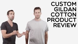 Custom Gildan 100 Cotton TShirt Product Review [upl. by Bottali]