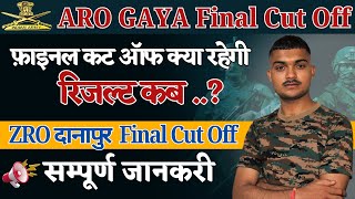 ARO gaya final cut off 2024  aro gaya ki final cut off kya rhegi  aro gaya army Result 2024army [upl. by Adilem]