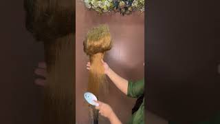 How to remove back comb from dummy hair foryou hairstyle hairsmoothing hairlook hairhacks [upl. by Anaeed117]