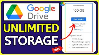 How to Get FREE Unlimited Storage in Google Drive 2024  Legal Method [upl. by Domph]