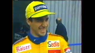 1995 preseason  Forti Corse preparation  Pedro Diniz test FG01  Estoril [upl. by Shafer551]