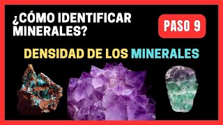 Paso 9 IDENTIFICACIÓN DE MINERALES Calcular el Peso específico para identificar minerales [upl. by Llohcin183]