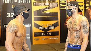 Anthony Yarde vs Lyndon Arthur INTENSE WEIGHIN  Frank WarrenBT Sport [upl. by Jonna]