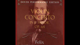 Mendelssohn Violin Concerto E Minor OP 64 1mv violin piano accompaniment [upl. by Naxela]