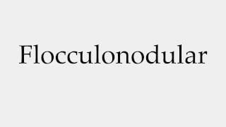 How to Pronounce Flocculonodular [upl. by Ahsael]