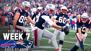 New England Patriots Top Plays vs Buffalo Bills  2023 Regular Season Week 7 [upl. by Chuah]