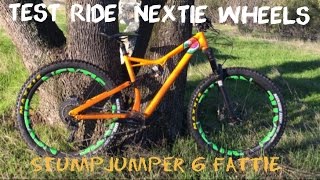 TEST RIDE Nextie 275 Rims on Stumpjumper 6fattie [upl. by Clardy857]